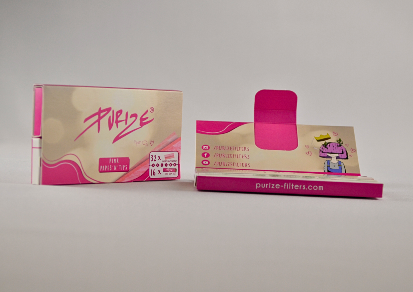 PURIZE Pink Papes'n'Tips Combo